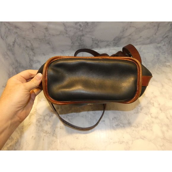 Brighton Black and Brown Shoulder purse with silver accents - Picture 6 of 10